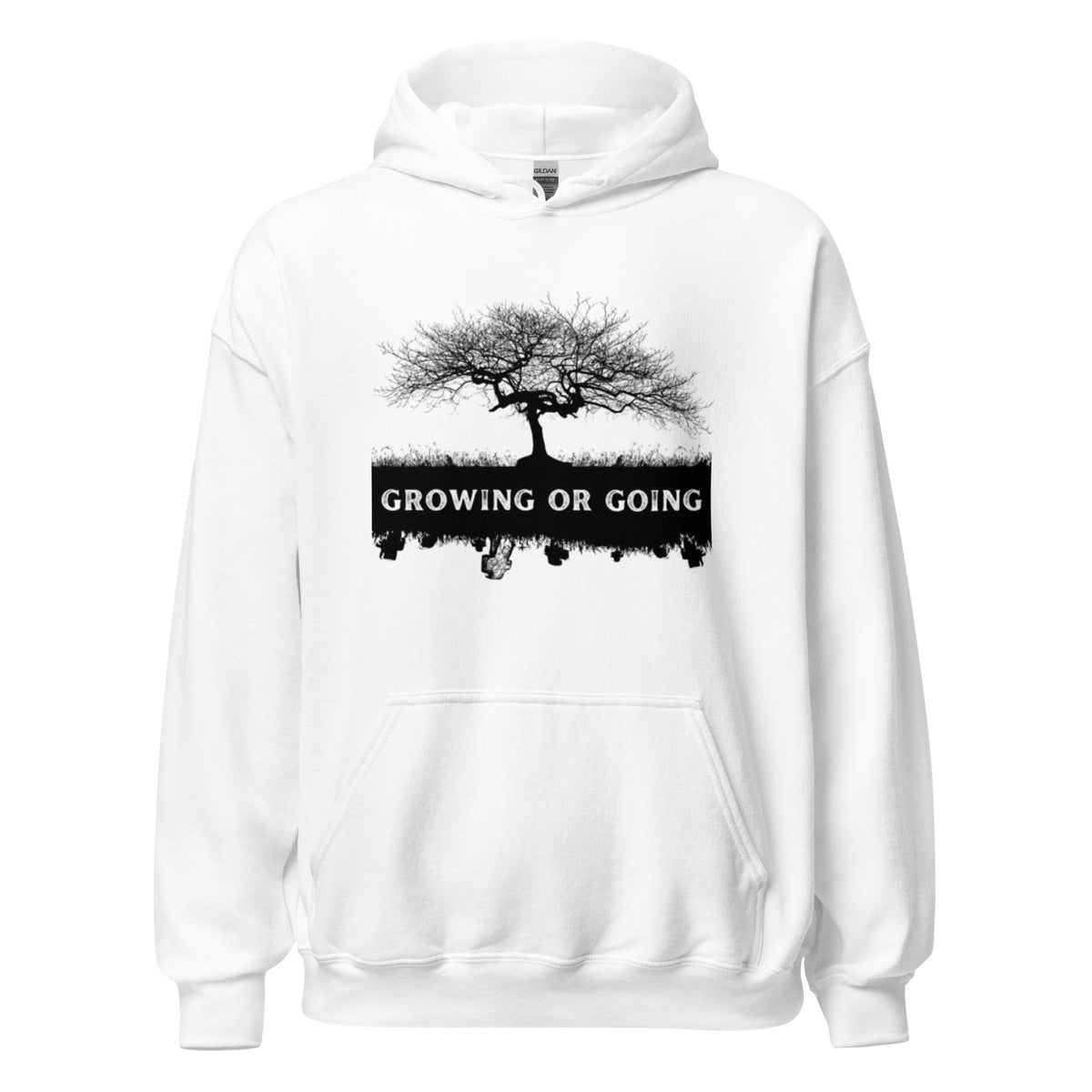 Growing or Going Unisex Hoodie - tracy trudges
