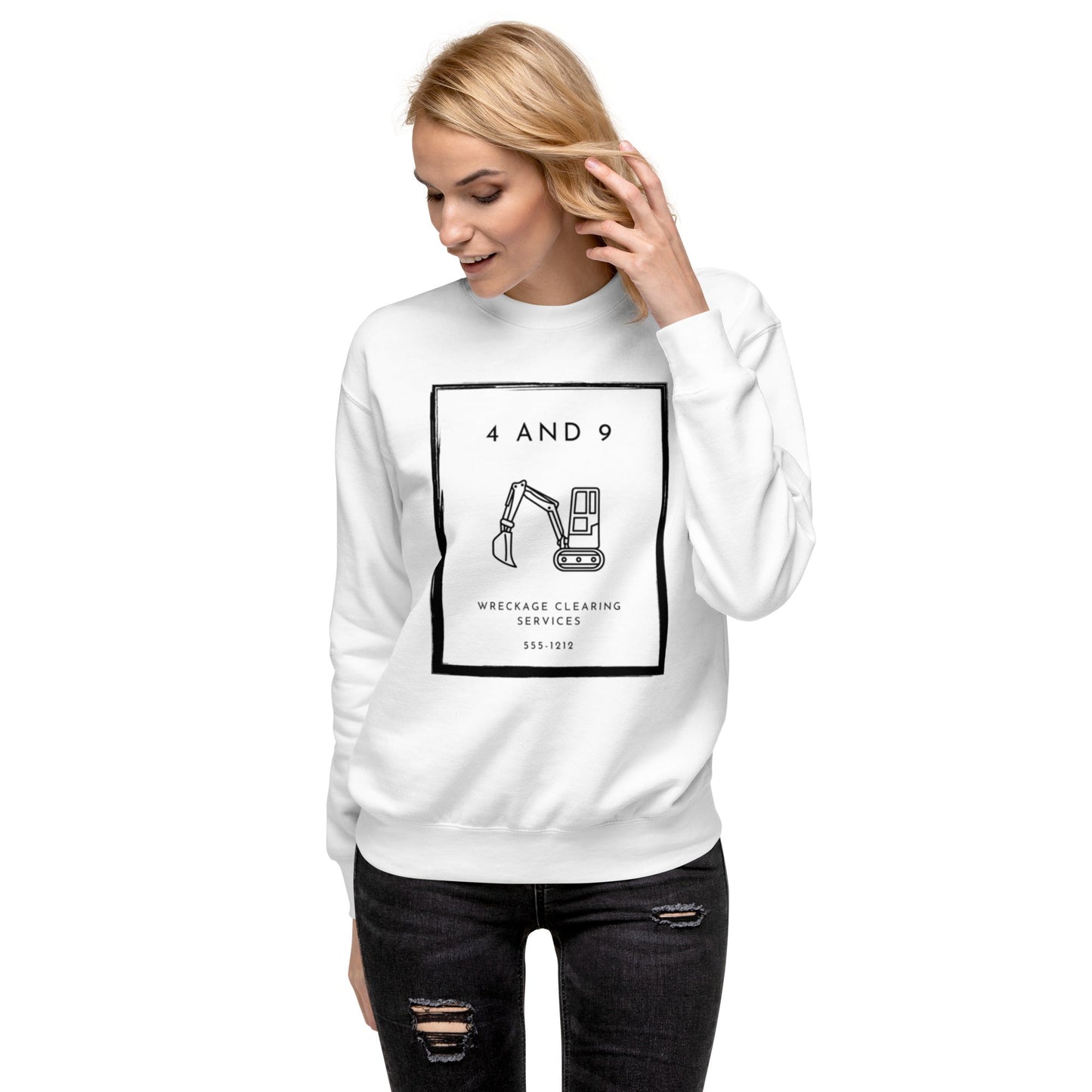 "4 and 9" Unisex sweatshirt - tracy trudges