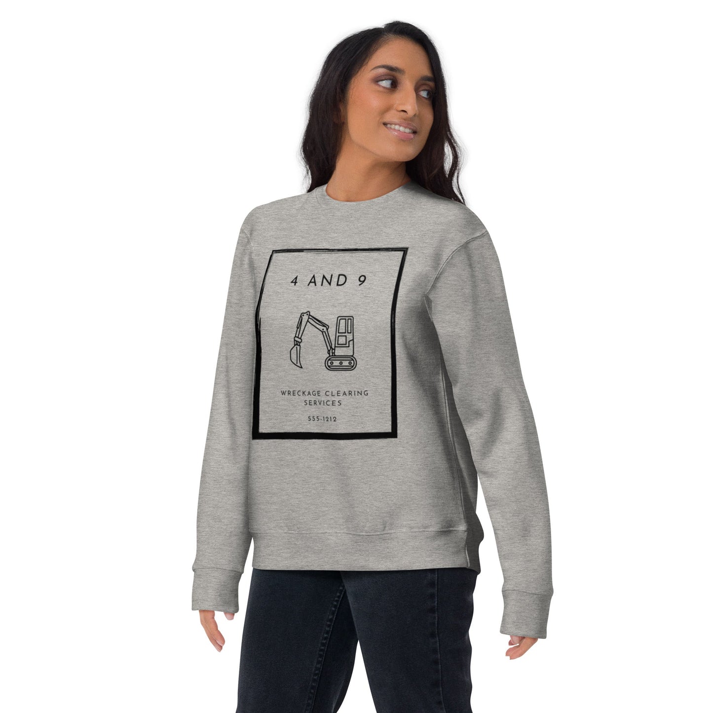 "4 and 9" Unisex sweatshirt - tracy trudges