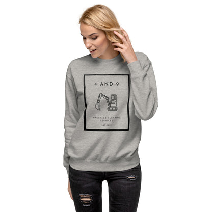 "4 and 9" Unisex sweatshirt - tracy trudges