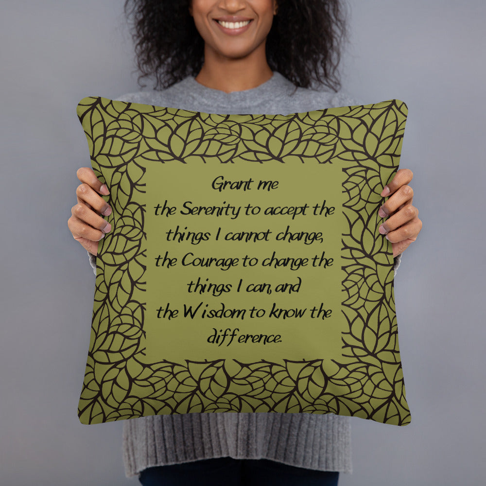 Greenleaf Serenity Prayer Pillow