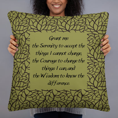 Greenleaf Serenity Prayer Pillow