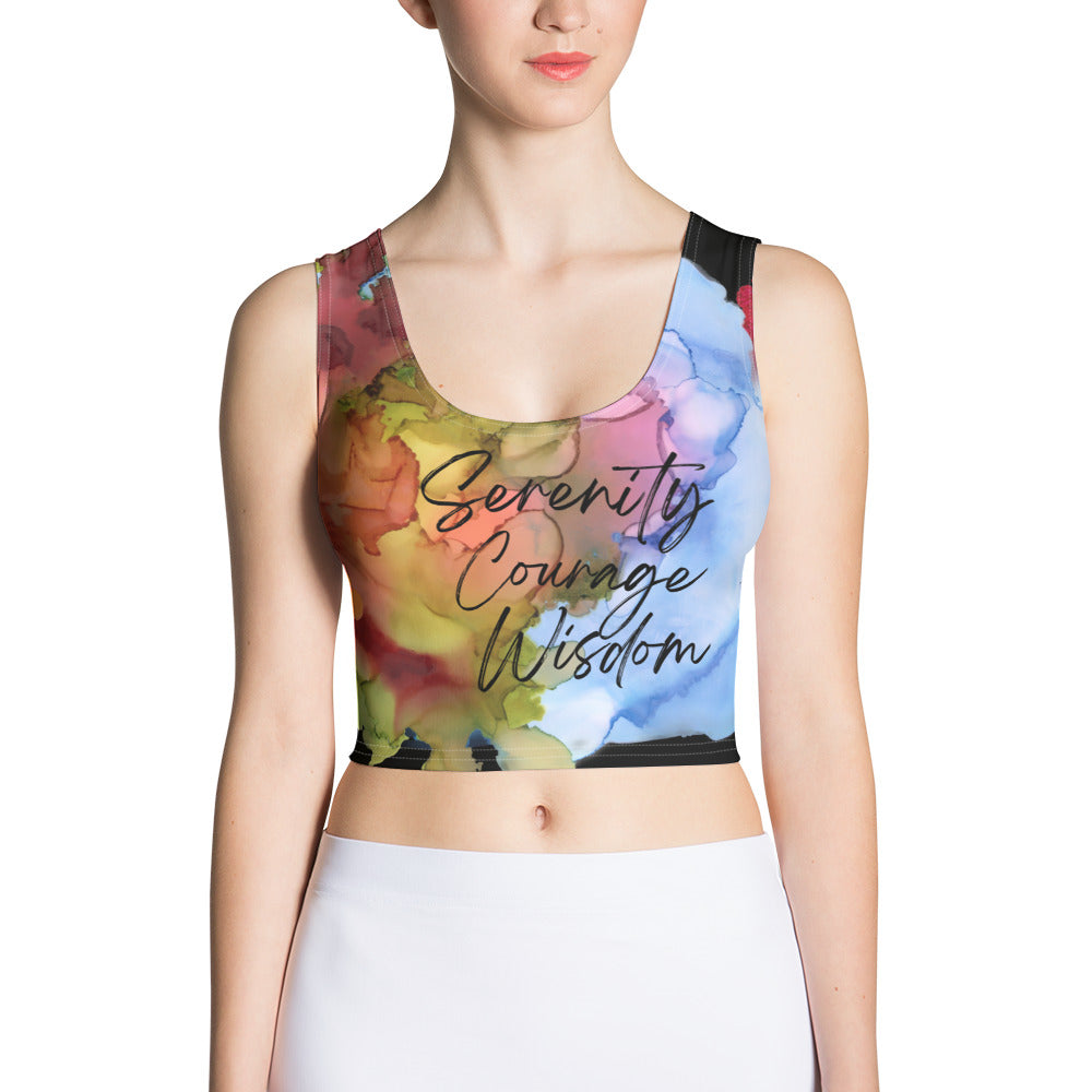 Serenity, Courage, Wisdom Crop Top