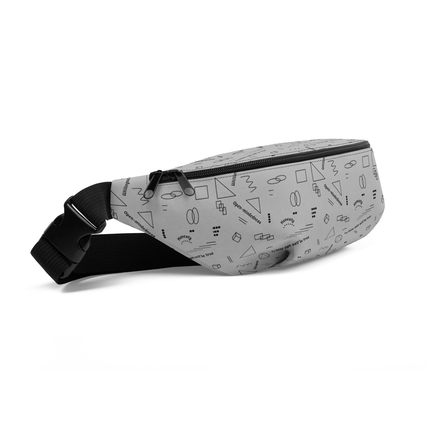 HOW Geometric Grey Belt Bag