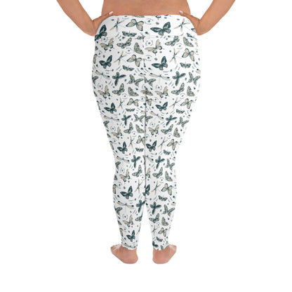 Butterfly Pattern Plus Size Leggings