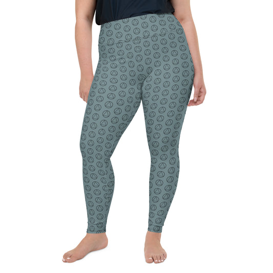 Triangle in Circle Plus Size Leggings