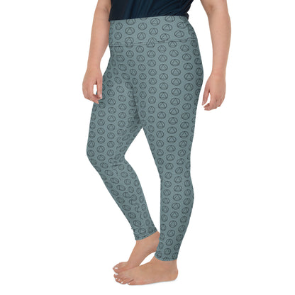 Triangle in Circle Plus Size Leggings