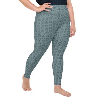 Triangle in Circle Plus Size Leggings