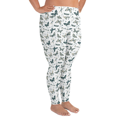 Butterfly Pattern Plus Size Leggings