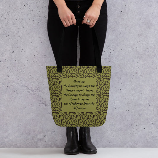 Greenleaf Serenity Prayer Tote bag