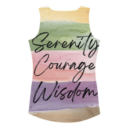 Serenity, Courage, Wisdom Pastel Tank Top