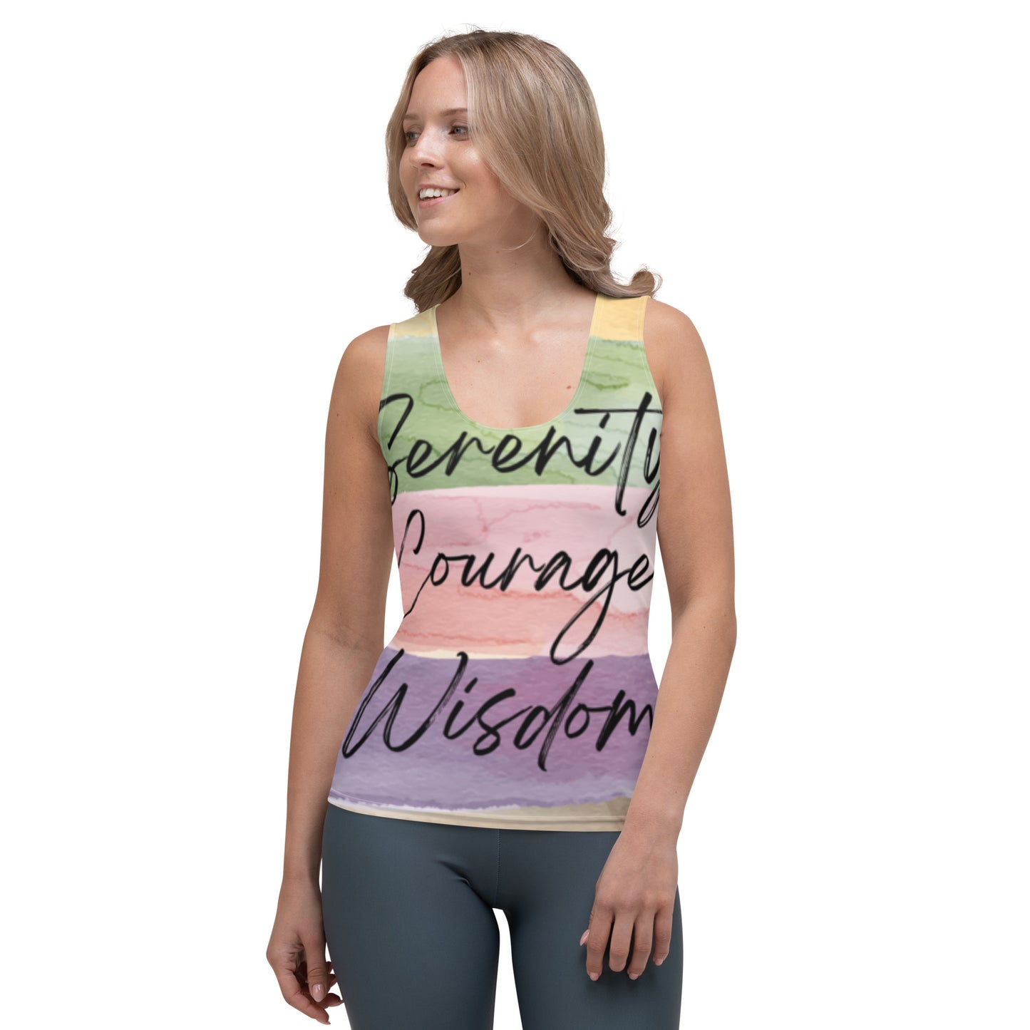 Serenity, Courage, Wisdom Pastel Tank Top