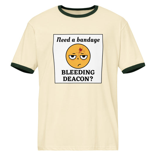 Bleeding Deacon Recovery Unisex Ringer T-Shirt - tracy trudges