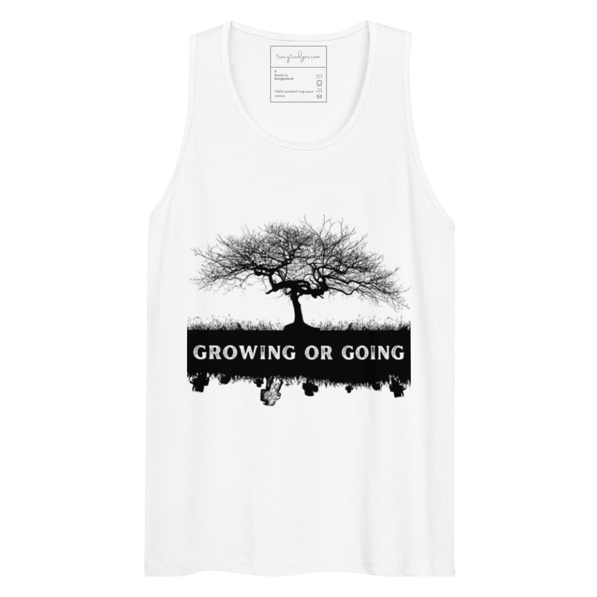 Growing or Going Recovery Cotton Tank Top - tracy trudges