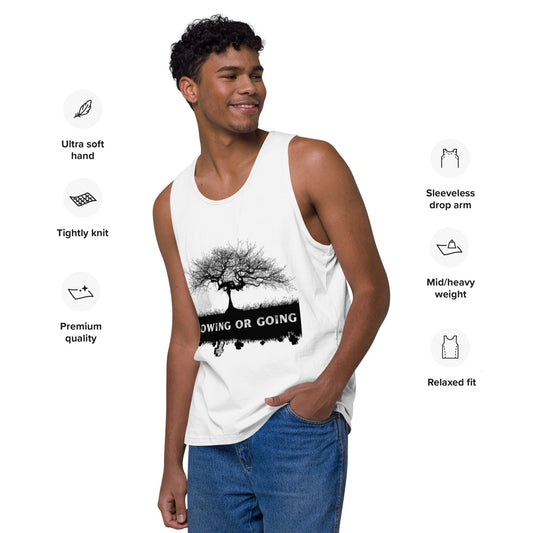 Growing or Going Recovery Cotton Tank Top - tracy trudges