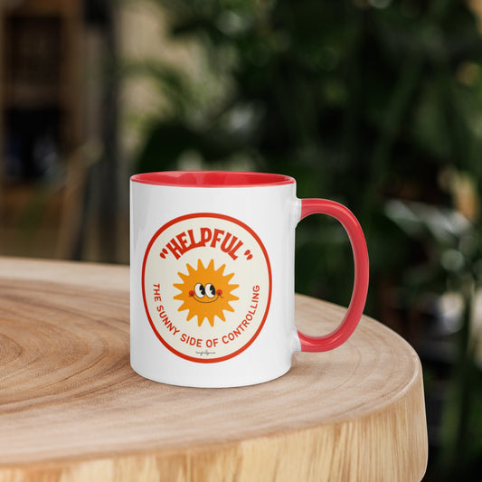 Helpful Mug with Red Inside - tracy trudges