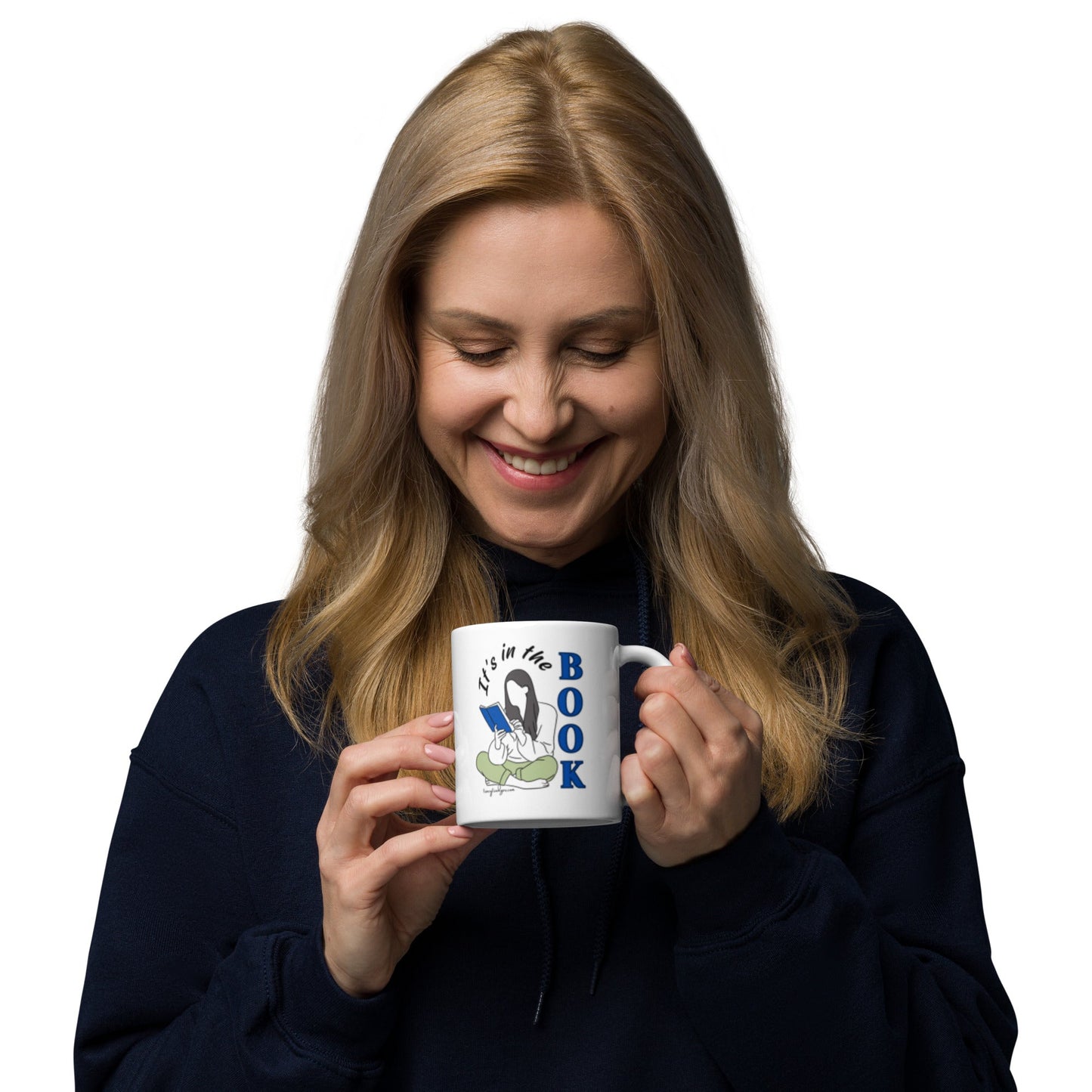 It's in the Book White Glossy Mug - tracy trudges