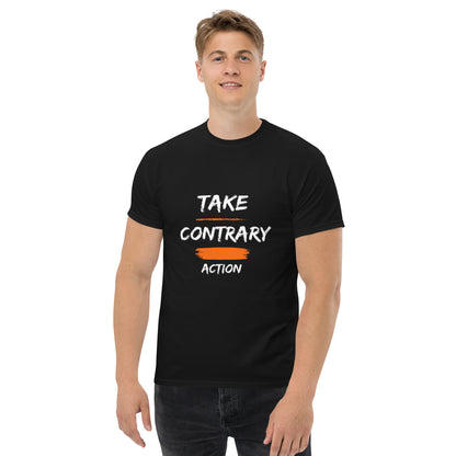 "Contrary Action" Men's classic tee