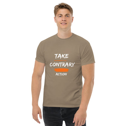 "Contrary Action" Men's classic tee