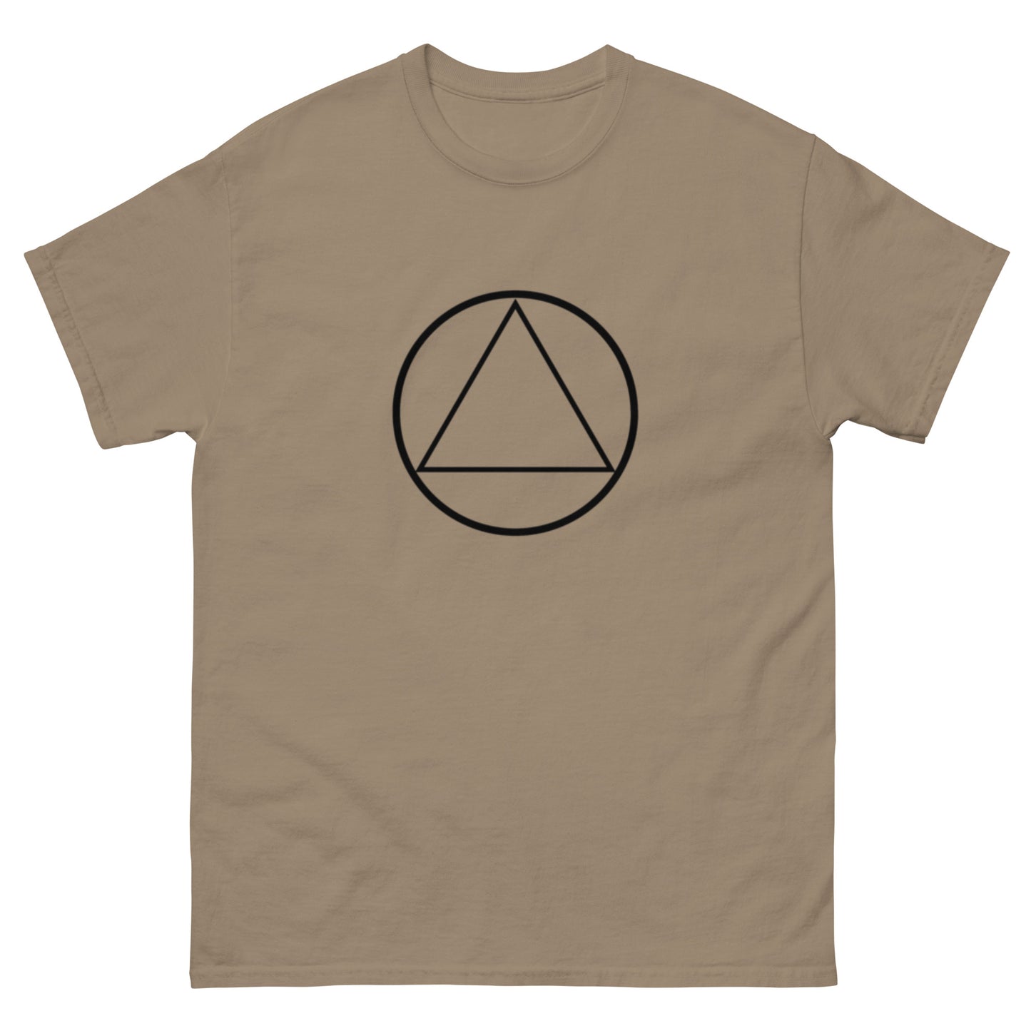 Triangle in Circle Men's classic tee