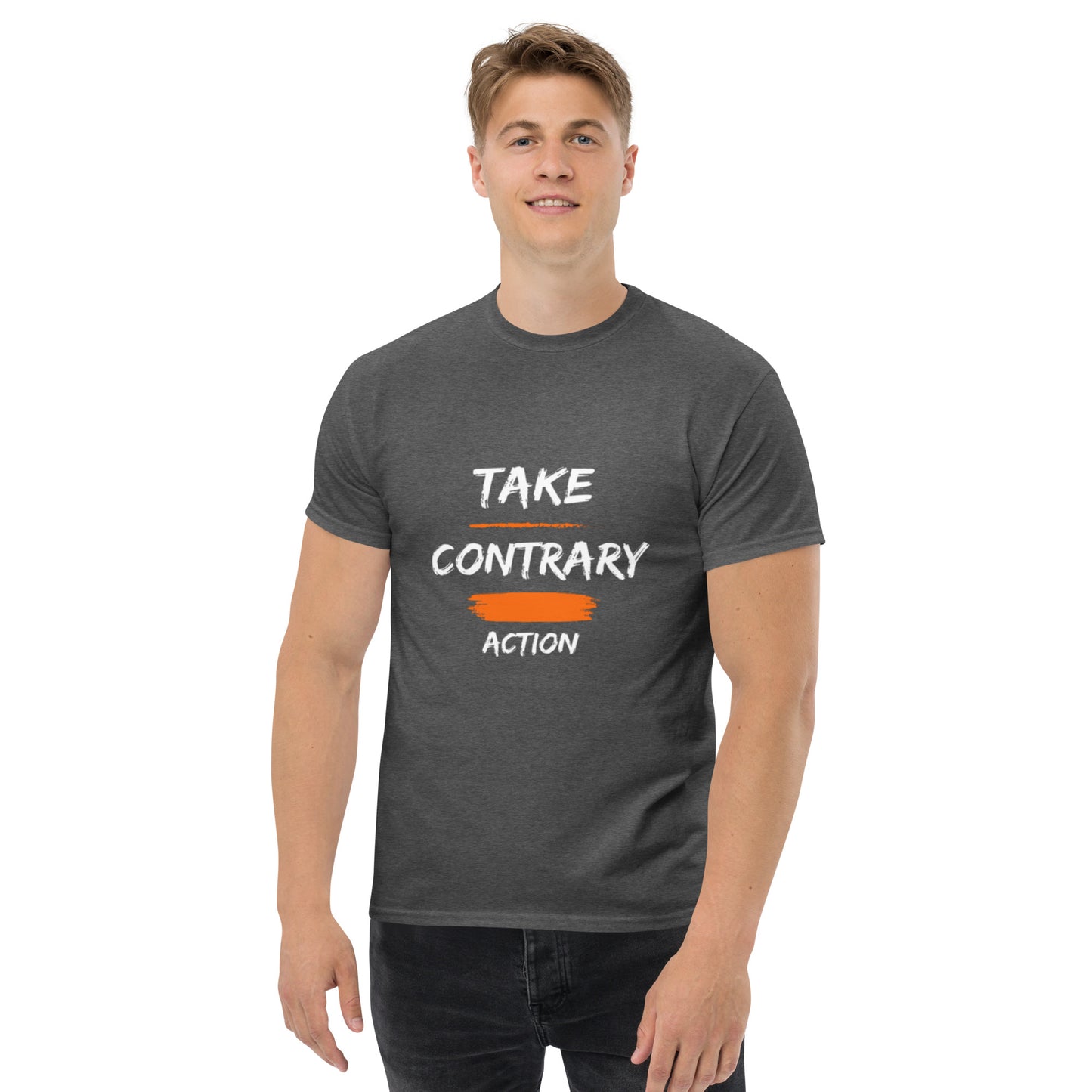 "Contrary Action" Men's classic tee