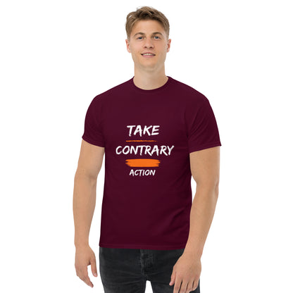 "Contrary Action" Men's classic tee