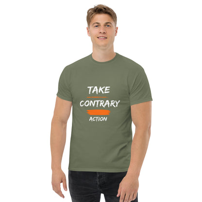 "Contrary Action" Men's classic tee