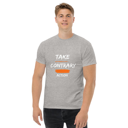 "Contrary Action" Men's classic tee