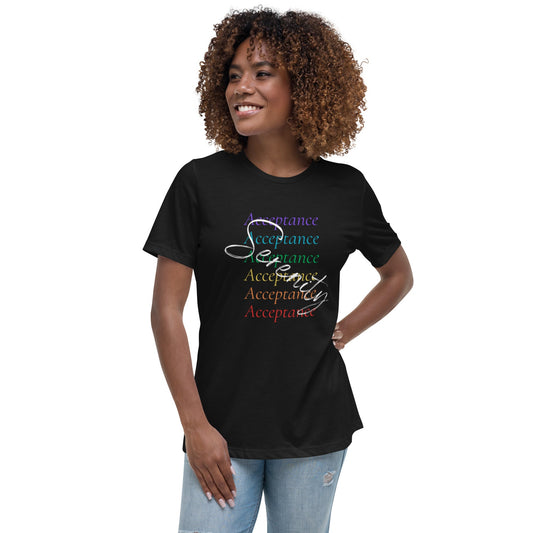 Serenity Acceptance Women's Relaxed T-Shirt - tracy trudges