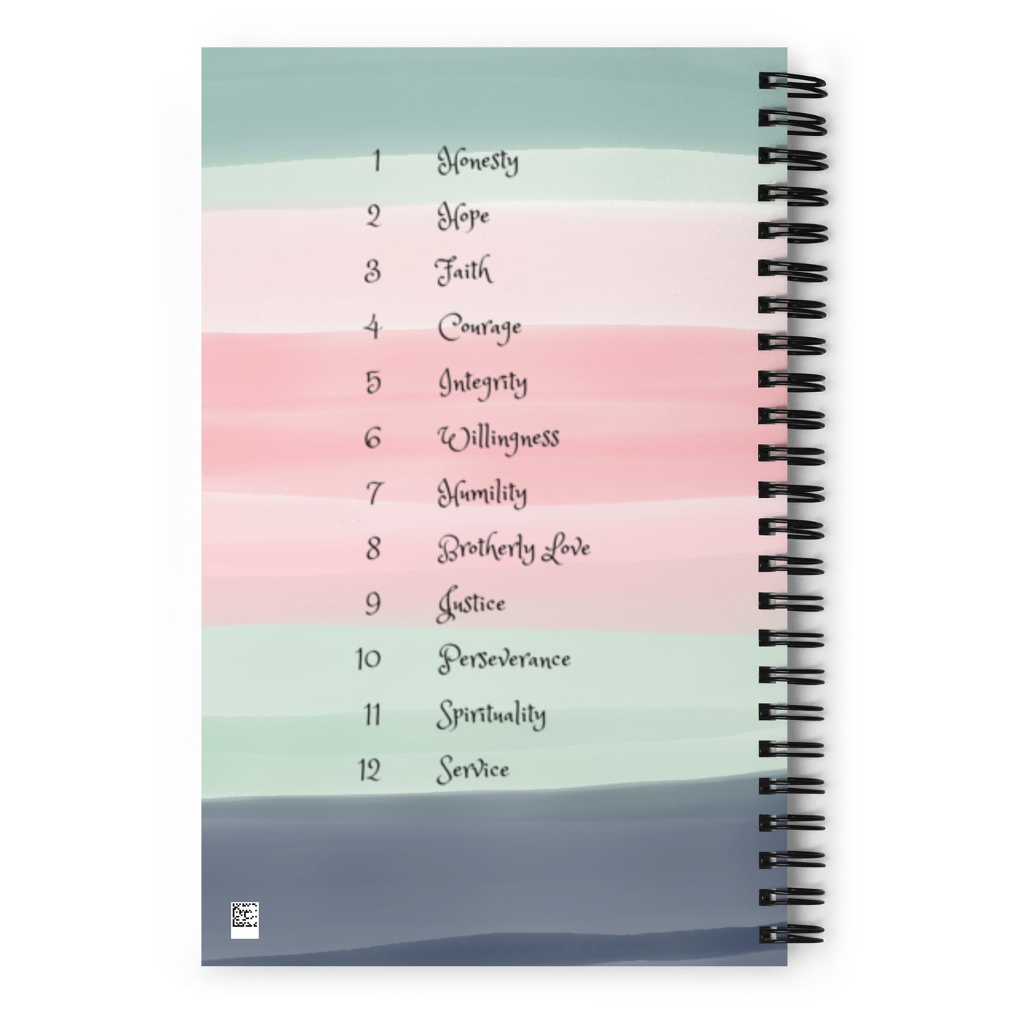 Meditation Vibe Spiral notebook