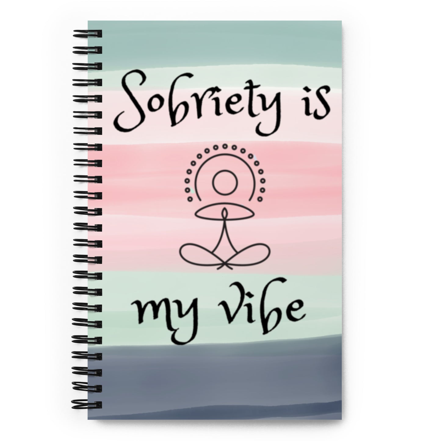 Meditation Vibe Spiral notebook