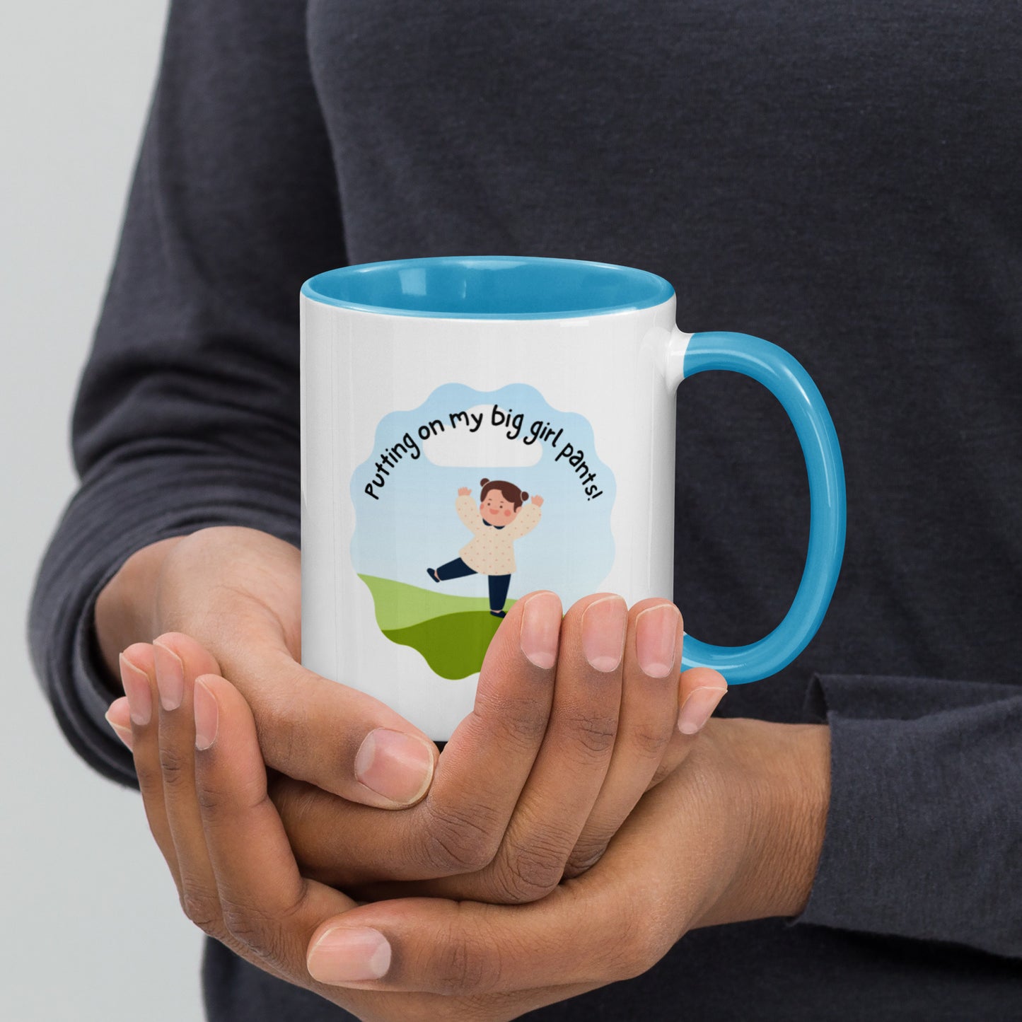 "Big girl pants..." Mug with Color Inside