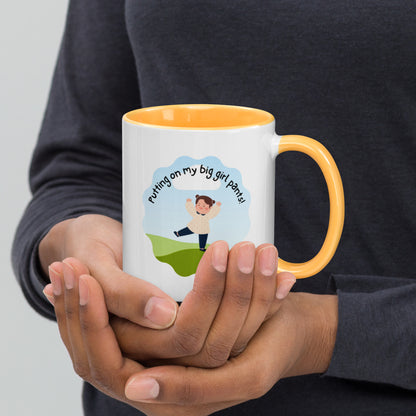 "Big girl pants..." Mug with Color Inside