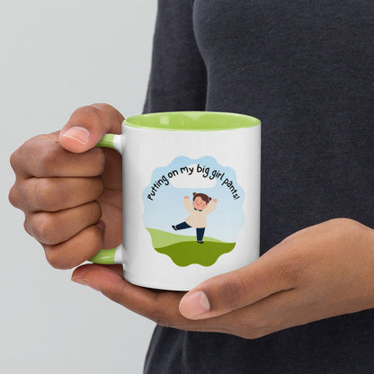 "Big girl pants..." Mug with Color Inside