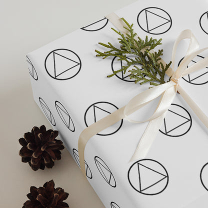 Triangle in Circle wrapping paper sheets