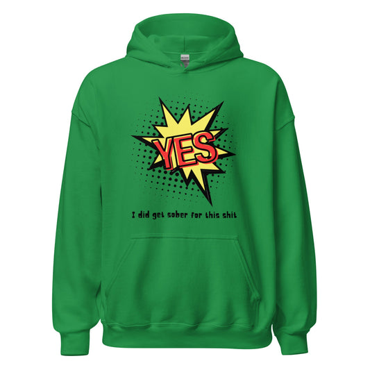 Yes! Dark Unisex Hoodie - tracy trudges