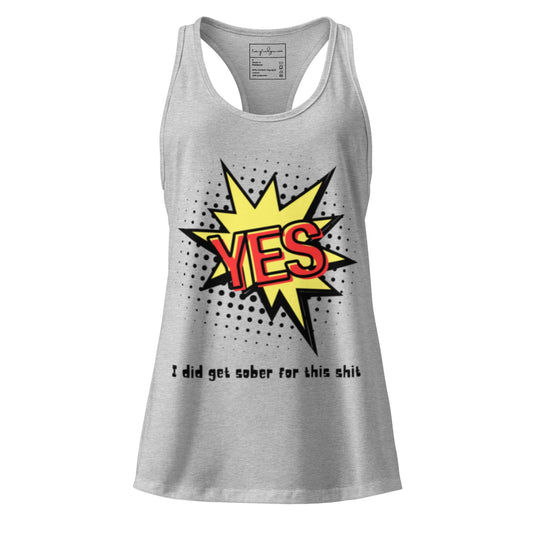 Yes! Women’s Fitted Racerback Tank Top - tracy trudges