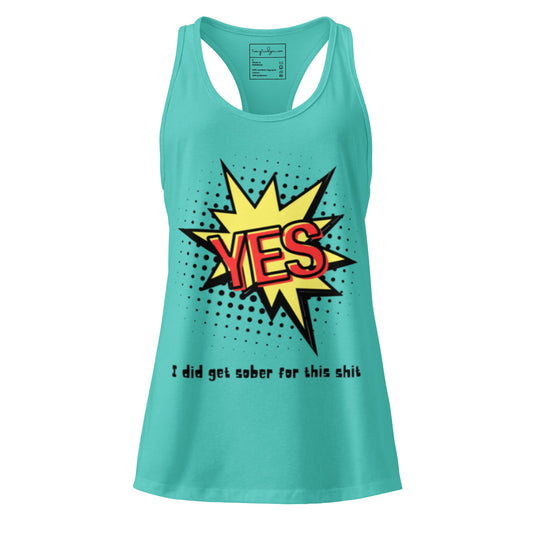 Yes! Women’s Fitted Racerback Tank Top - tracy trudges